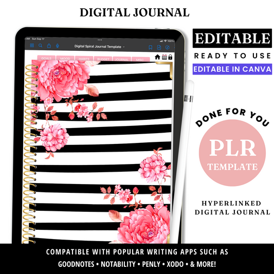 Digital Journal Template - PLR