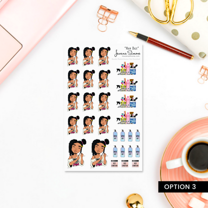 Hair Daze Planner Stickers