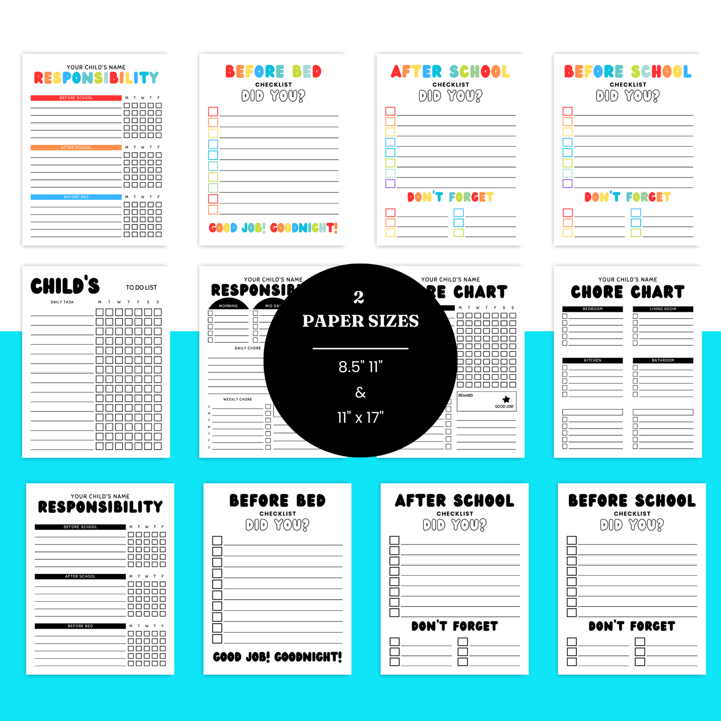 Kids' Chore Chart Template - PLR