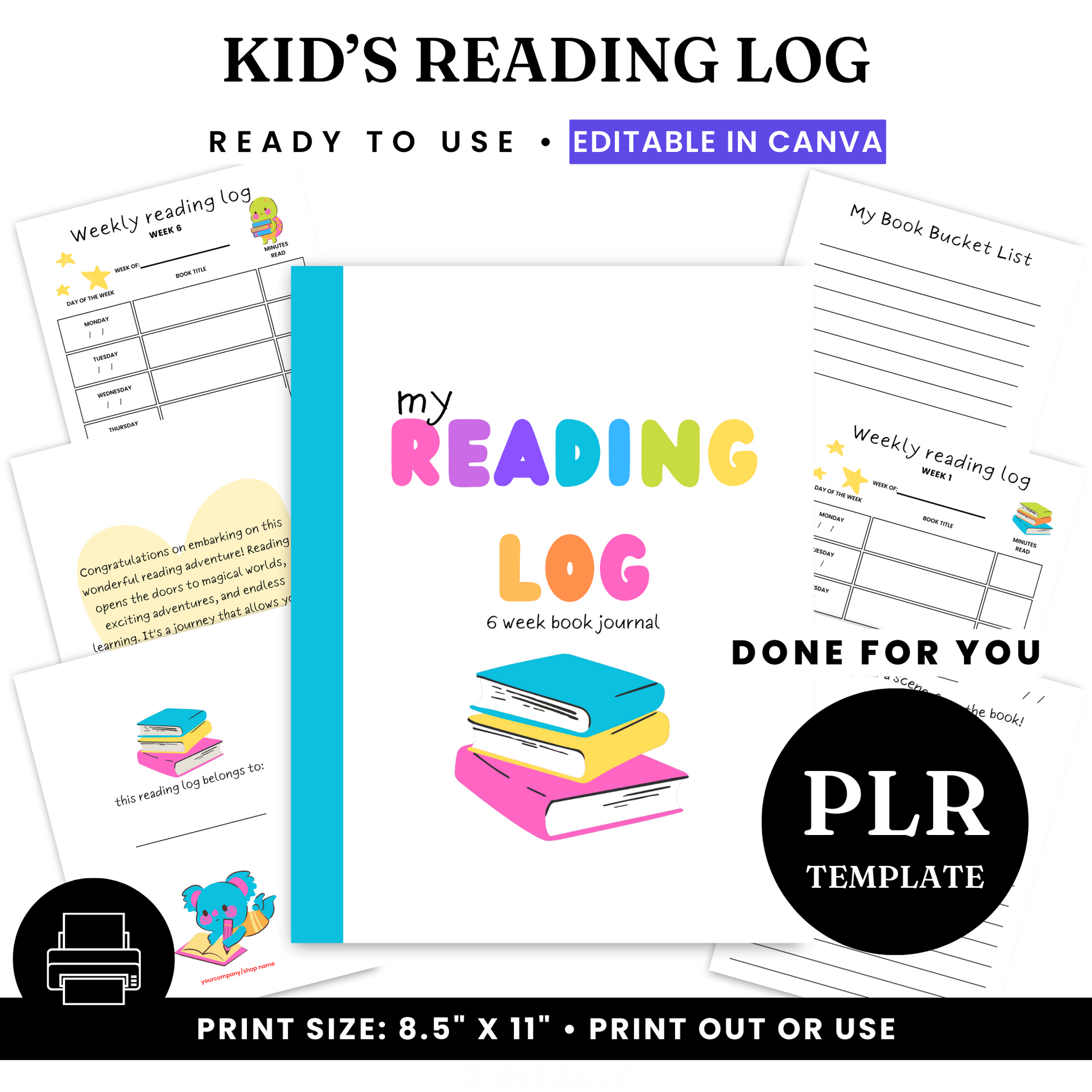 Read PLR Printable Coloring Bookmark Designs