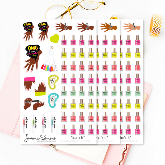 Nail'd It Planner Stickers