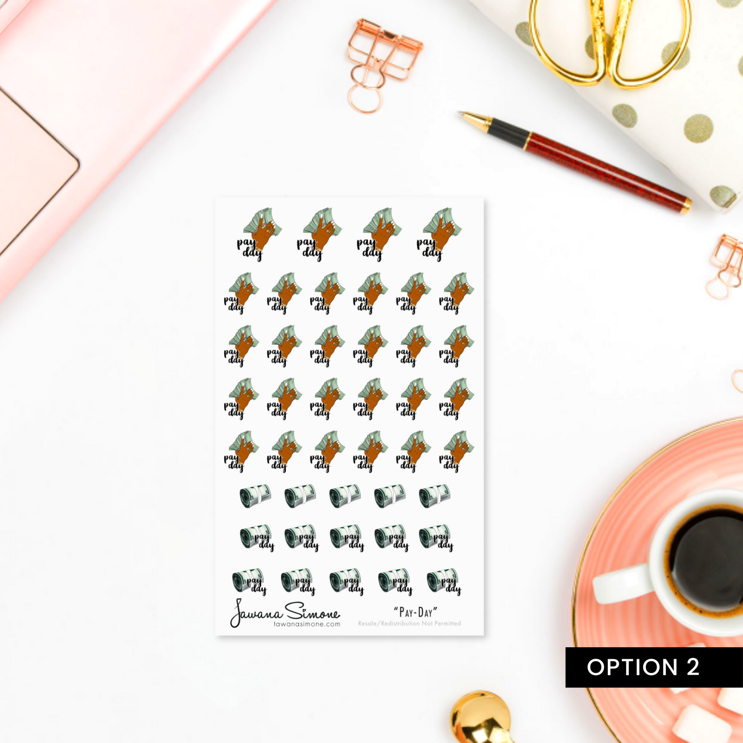 Payday Planner Stickers