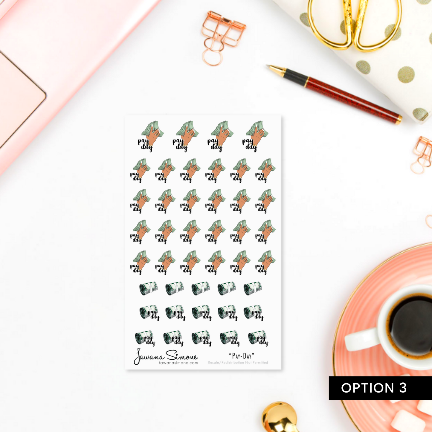 Payday Planner Stickers