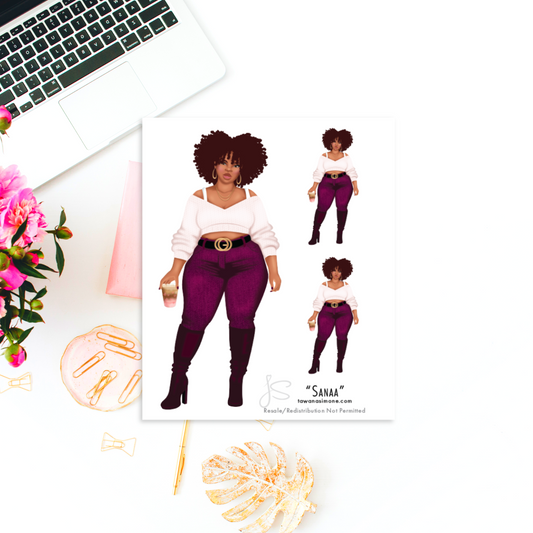 Sanaa - Diva Doll ONLY Stickers