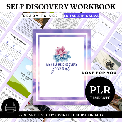 Self Discovery Workbook Template - PLR