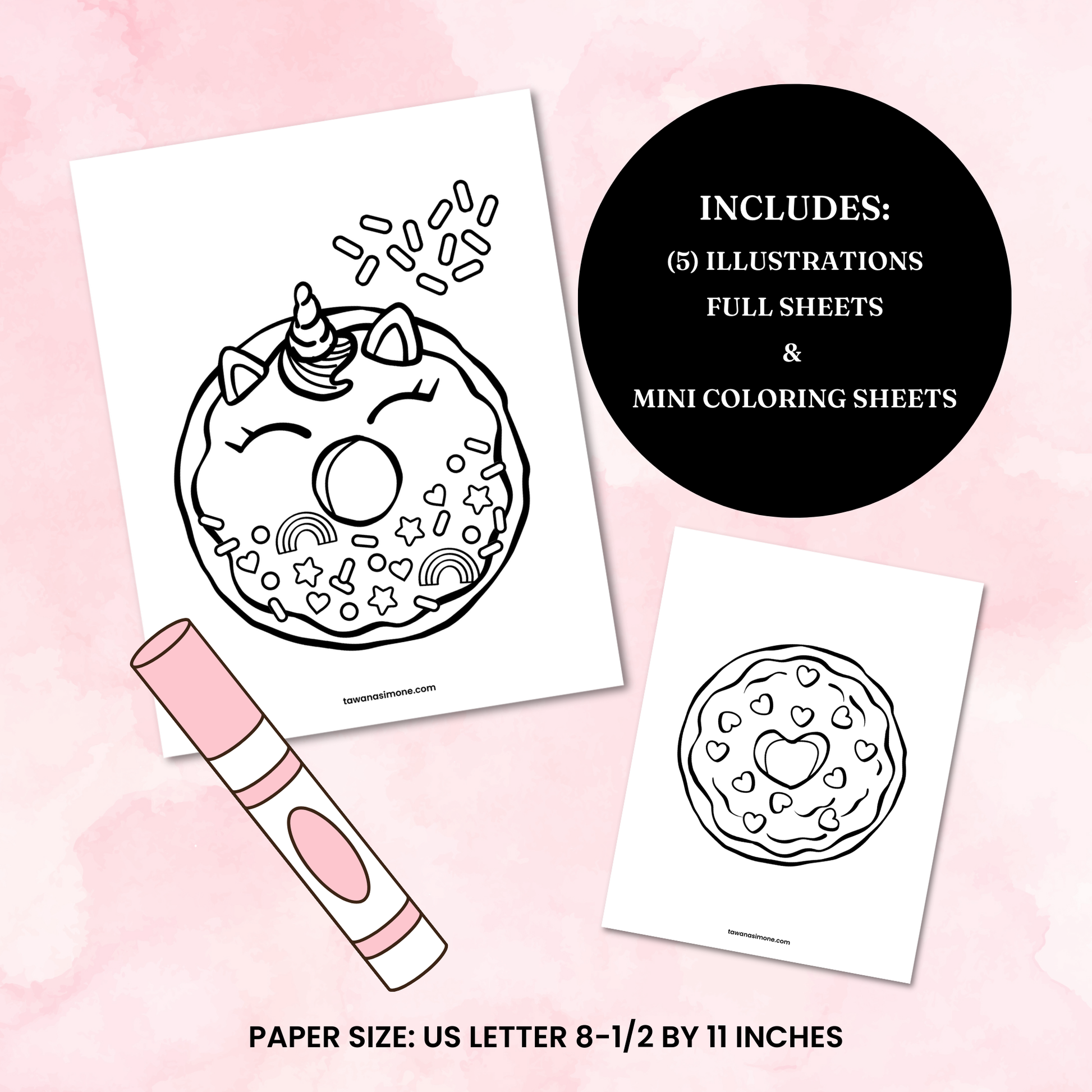 Box of Donuts Coloring Pages – Tawana Simone box-of-donuts-coloring-pages-tawana-simone