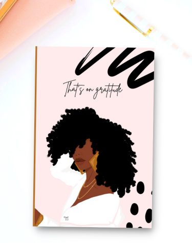 daily gratitude journaling book for Black women seeking emotional well being and positive mindset