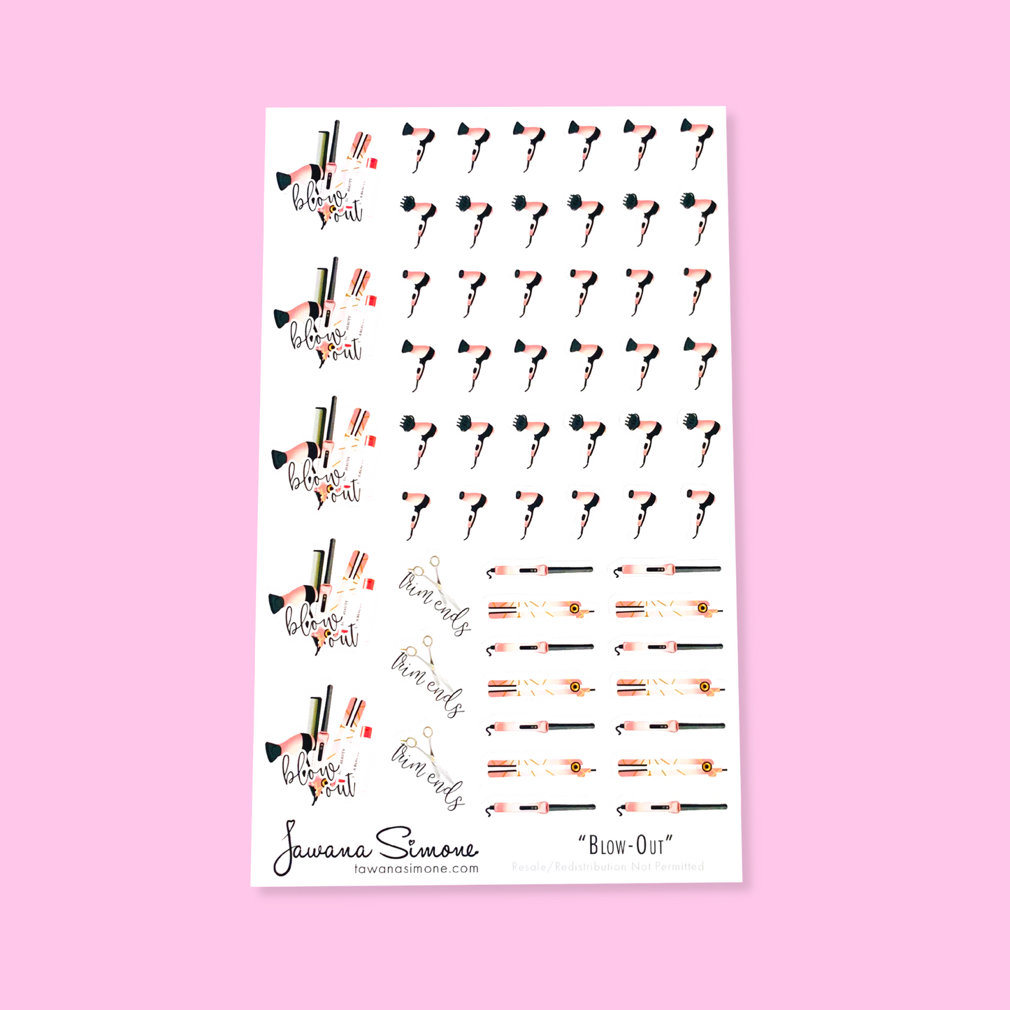 Blowout Planner Stickers