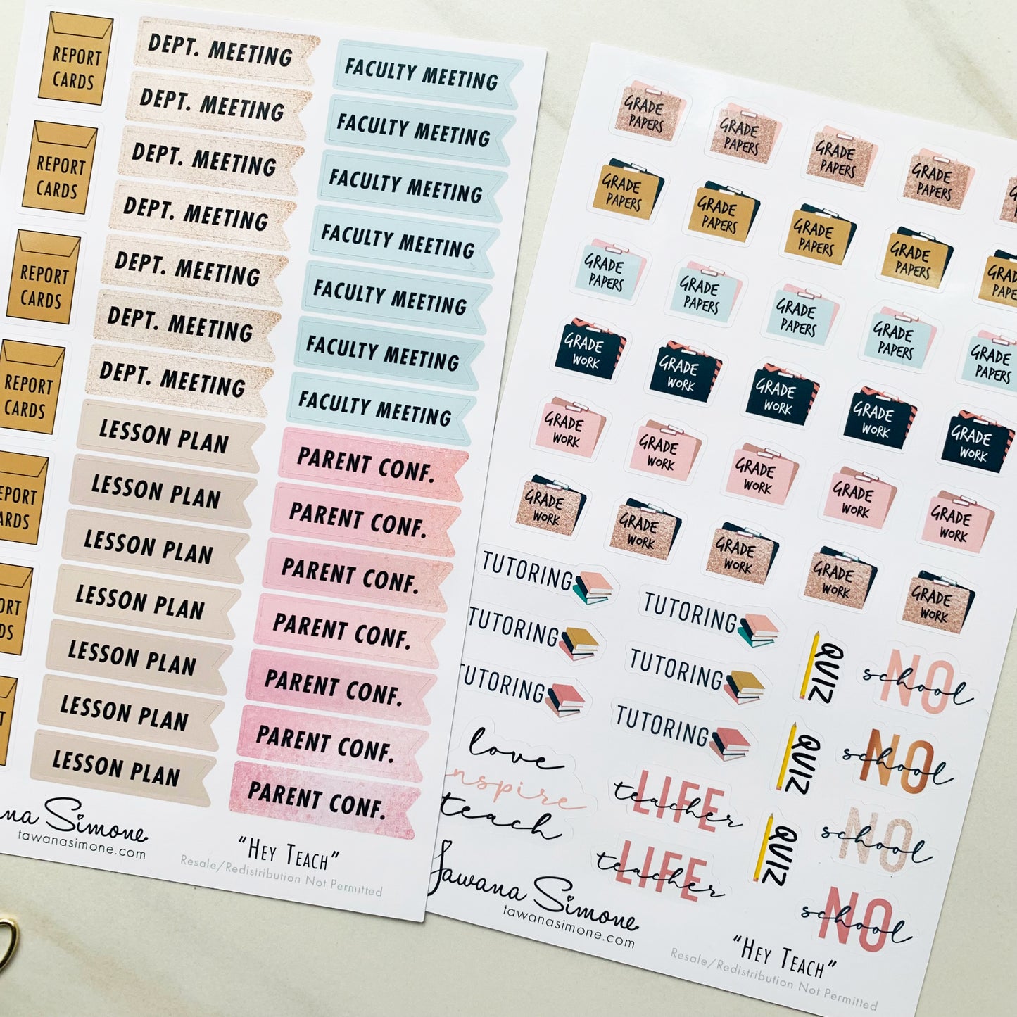 Hey Teach Planner Stickers