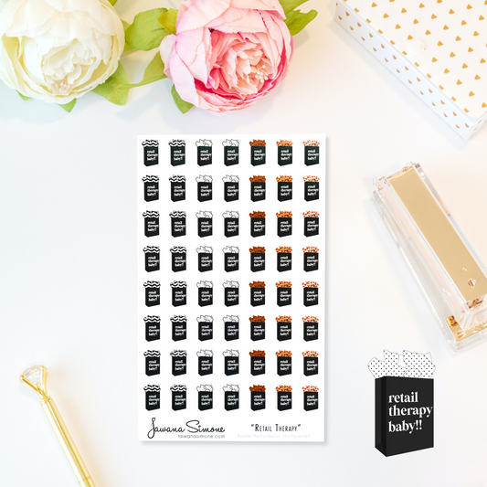Retail Therapy Planner Stickers