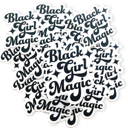 Black Girl Magic - Clear Die Cut Sticker
