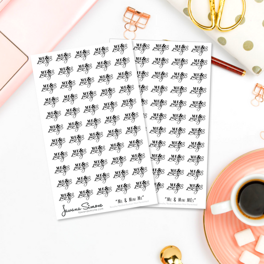Me and Mini ME Day Planner Stickers